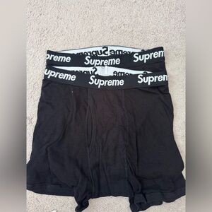 Supreme Boxers Black (2 pairs)